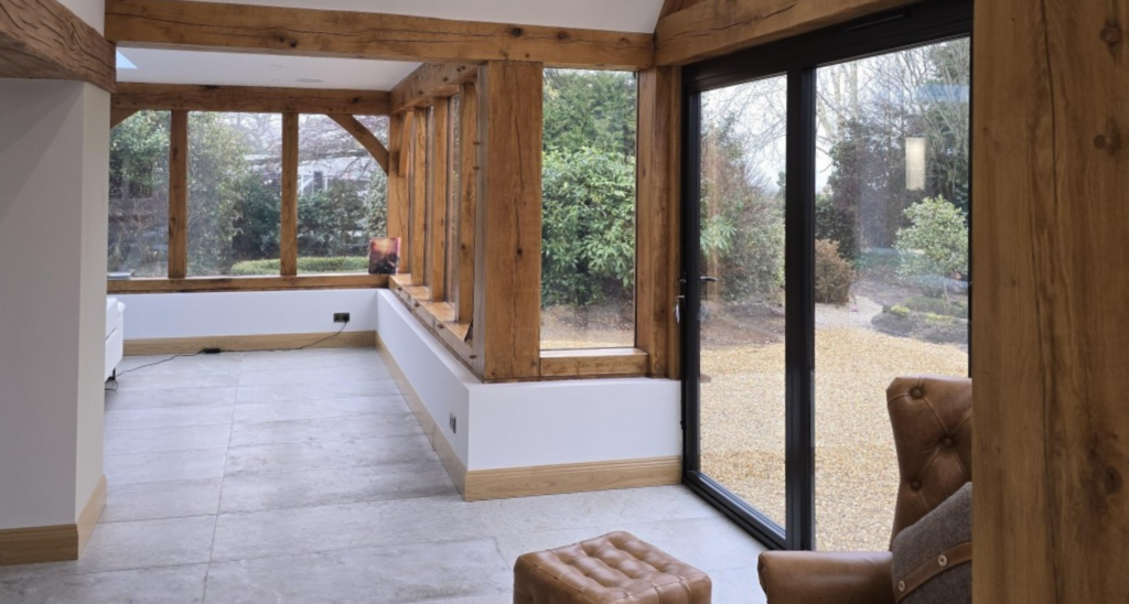 Interior of extension build by QBS